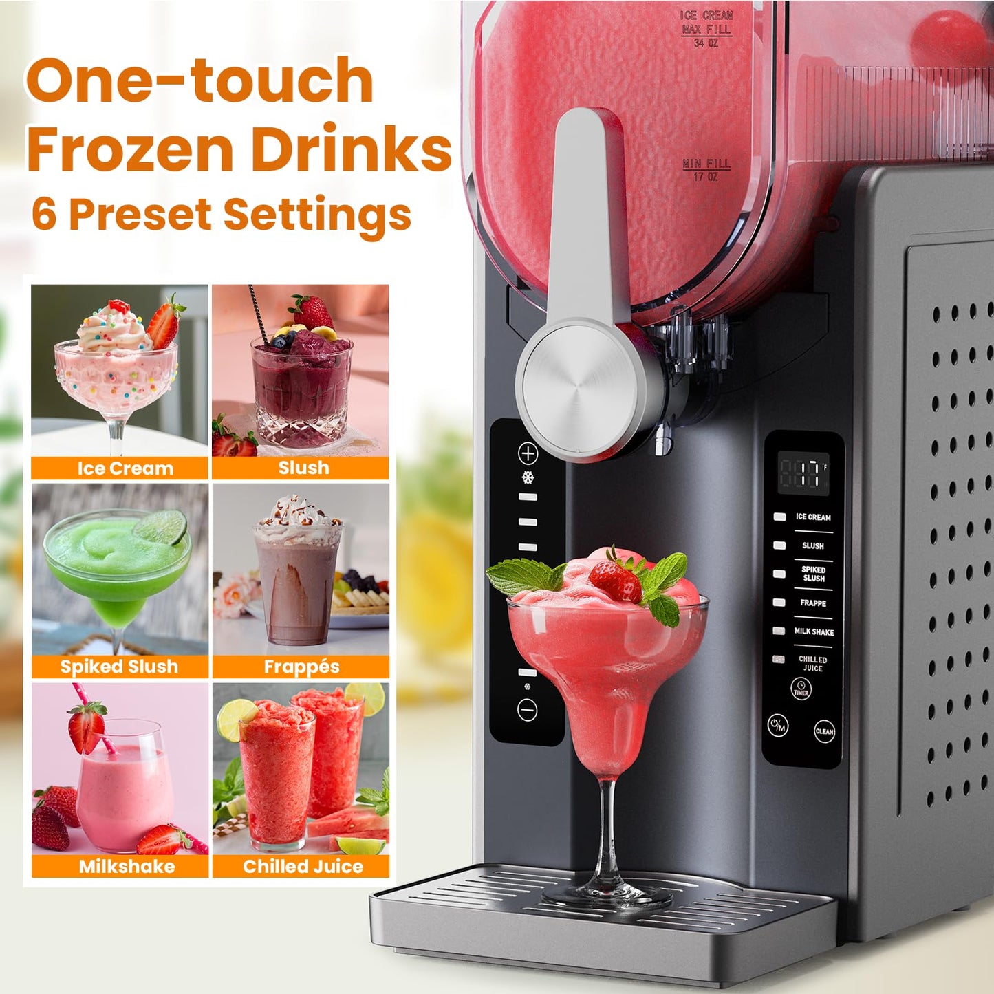 Professional Slushie & Frozen Drink Maker for Home
