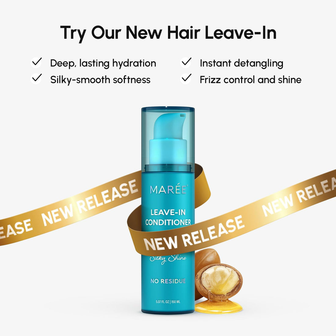 MAREE Deep Conditioning Hair Mask for Damaged Hair – Argan Oil & Biotin Jojoba Hair Treatment – Hair Repair Mask for Dry, Curly, Frizzy Color-Treated Hair Care – Mascarilla Para el Cabello Hidratante